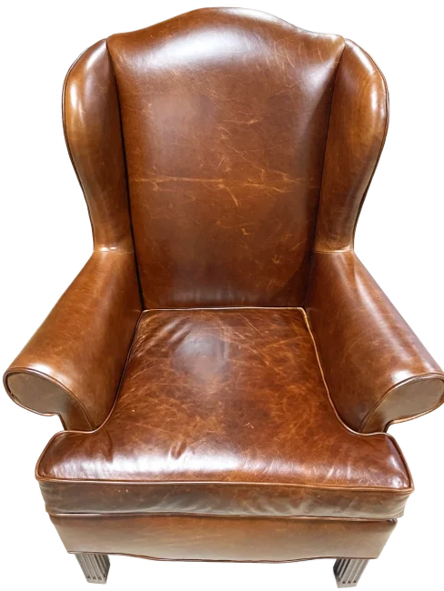 Brown Leather Chair Color Graded