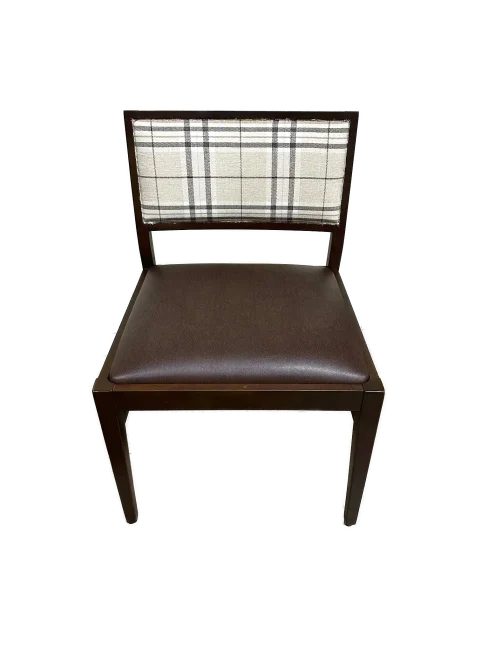 Brown with Fabric Back Chair Color Graded