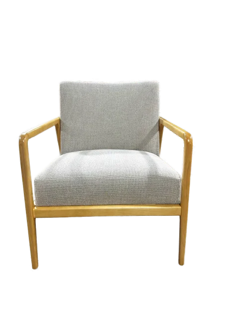 White and Gray Fabric Chair Color Graded